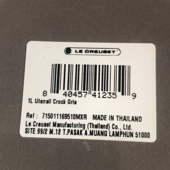 Le Creuset Stoneware Gray Utensil Crock - Picture 5 of 8